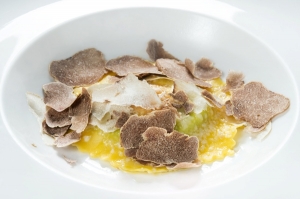 Raviolo Bergese with White Truffle from Alba